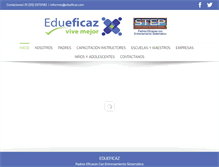 Tablet Screenshot of edueficaz.com